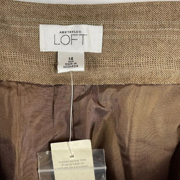 Ann Taylor Loft Flare Leg Stretch High Rise Pants Size 14 - Picture 3 of 9